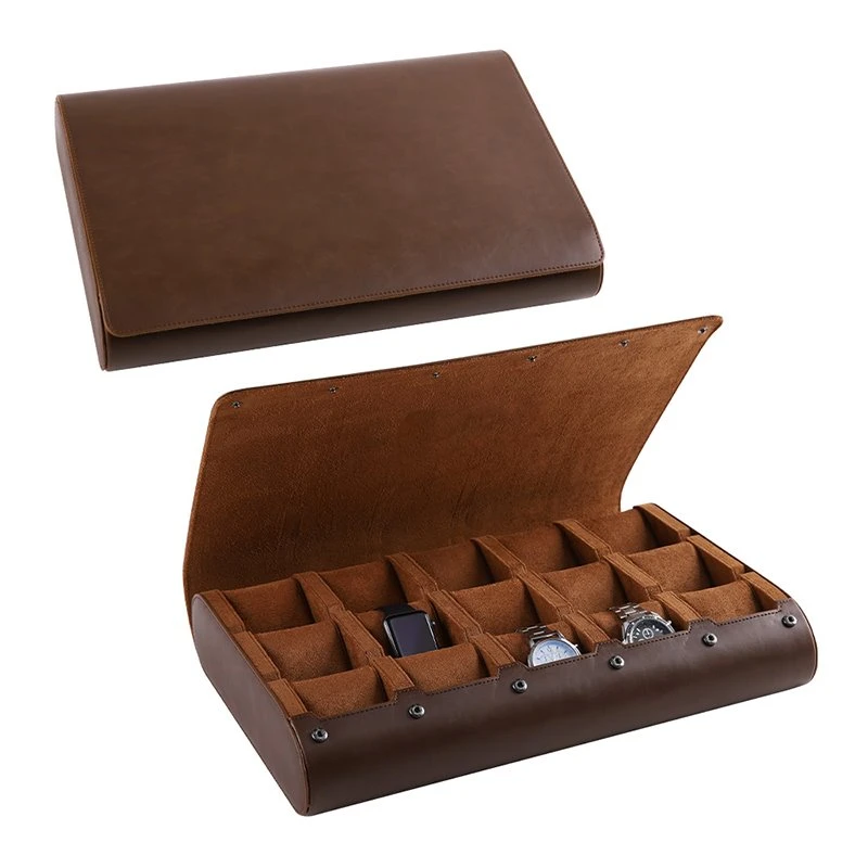 Leather Watch Roll Case